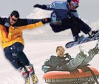 Skiing, Boarding, & Tubing Fun